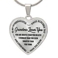 Grandma Loves You - Heart Necklace by ShineOn Fulfillment