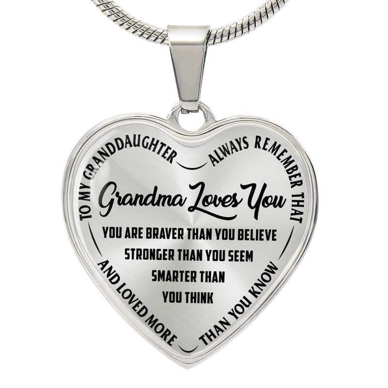 Grandma Loves You - Heart Necklace by ShineOn Fulfillment