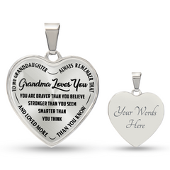 Grandma Loves You - Heart Necklace by ShineOn Fulfillment