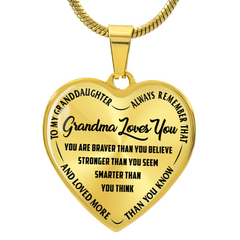Grandma Loves You - Heart Necklace by ShineOn Fulfillment