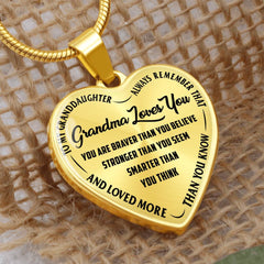 Grandma Loves You - Heart Necklace by ShineOn Fulfillment