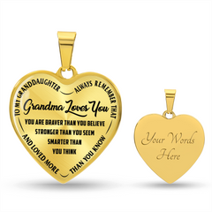 Grandma Loves You - Heart Necklace by ShineOn Fulfillment