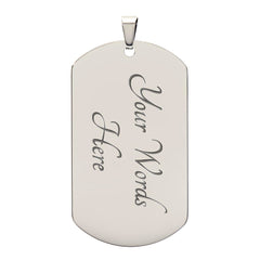 Believe In Yourself - Dog Tag Necklace by ShineOn Fulfillment
