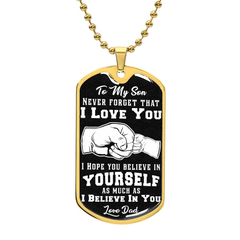 Believe In Yourself - Dog Tag Necklace by ShineOn Fulfillment