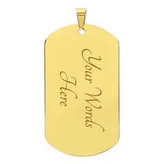Believe In Yourself - Dog Tag Necklace by ShineOn Fulfillment