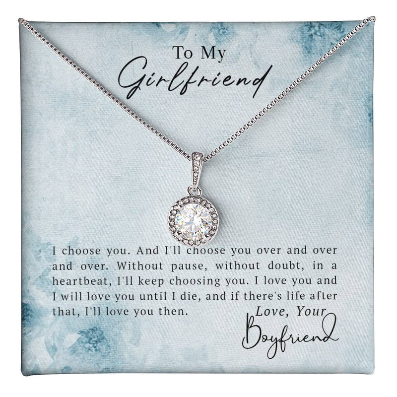 To My Girlfriend - Eternal Hope Necklace by ShineOn Fulfillment