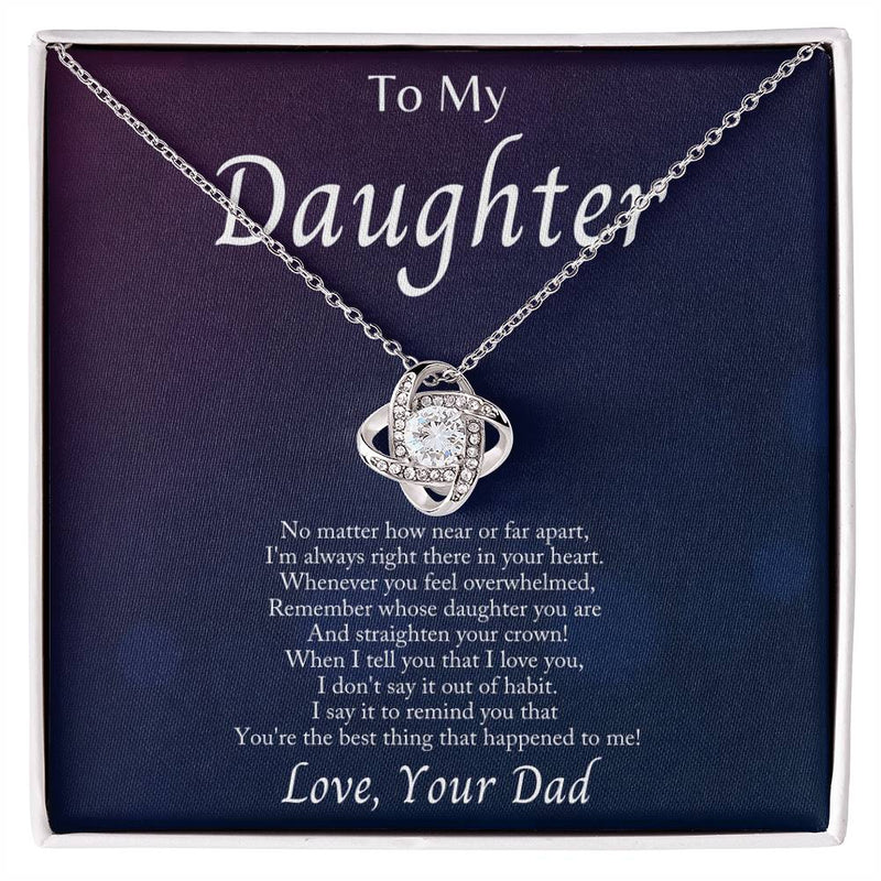 Im Always With You - Love Knot Necklacec by ShineOn Fulfillment