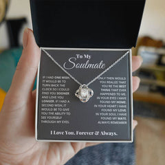 To My Soulmate - Love Knot Necklace by ShineOn Fulfillment