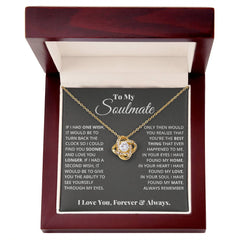 To My Soulmate - Love Knot Necklace by ShineOn Fulfillment