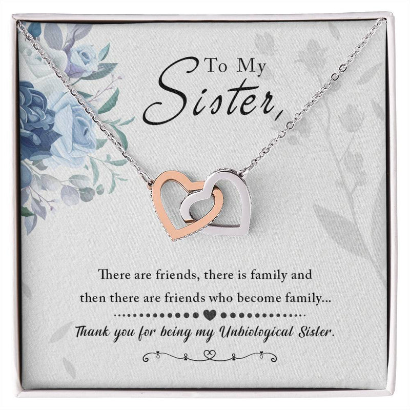 To My Sister - Interlocking Hearts Necklace by ShineOn Fulfillment
