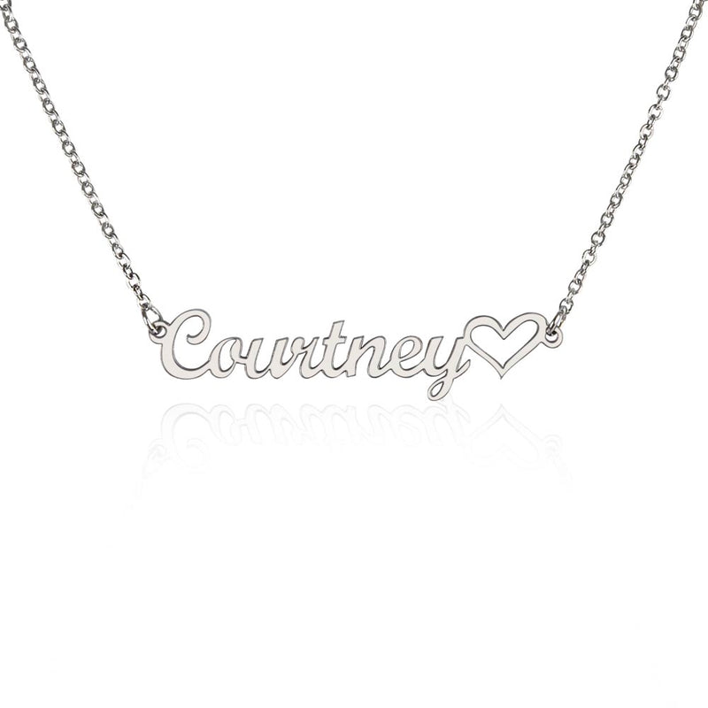 Classic Heart Style Name Necklace by ShineOn Fulfillment