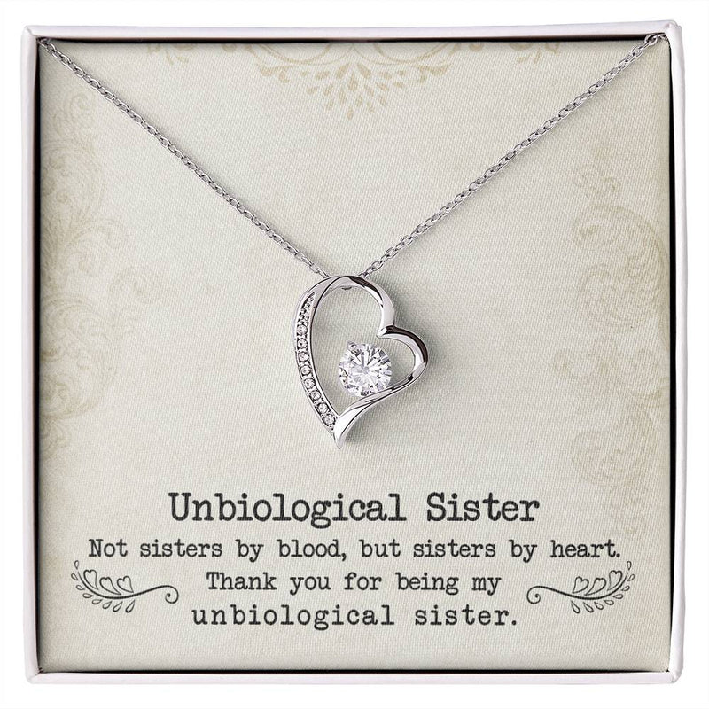 Unbiological Sister - Forever Love Necklace by ShineOn Fulfillment