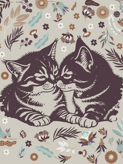 Cat Lovers - Heirloom Blanket by ShineOn Fulfillment